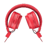 Беспроводные/проводные наушники Hoco W25 красный, полноразмерные, Bluetooth + проводной, до 12 ч.
