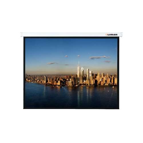 Настенный экран Lumien Master Picture 189х240 см Matte White FiberGlass, черная кайма по периметру, доп. черная кайма сверху 51 см 16:9