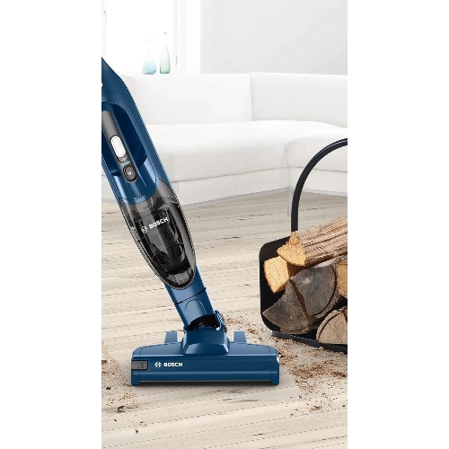 Пылесос вертикальный Bosch BCHF 2MX20 синий, питание от аккумулятора, 150 Вт, уборка сухая, пылесборник 0.4 л