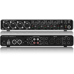 Внешний звуковой интерфейс, Behringer UMC404HD USB 2.0 , 4 вх/4 вых канала, 2 мик/лин/инстр вх.