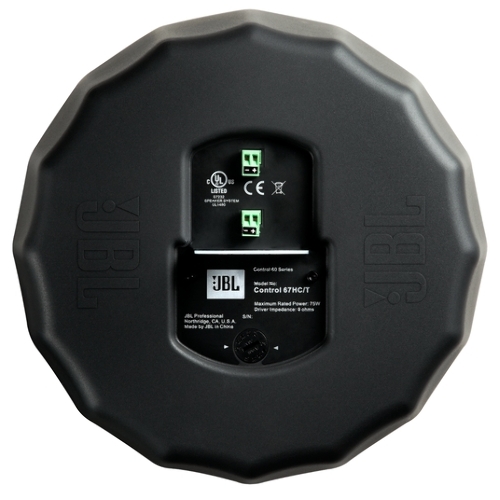 Акустическая система JBL CONTROL C67HC/T подвесная пассивная широкополосная 6,5"НЧ-ВЧ.75 Гц-17 кГц.75Вт/150Вт/300Вт(8Ом).15Вт/30Вт/60Вт(100В).Макс.SPL:118dB.Клемный блок.Крепление в компл.:черный(в упаковке 2шт, цена указана за 1шт)