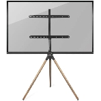 Кронштейн Kromax OMEGA-11 черный/деревянный, 3 шт/уп, Стойка-тренога, для 1 TV 32"-70", max вес 35 кг, пов. ±180°, высота 1385 мм, max VESA 600x400 мм