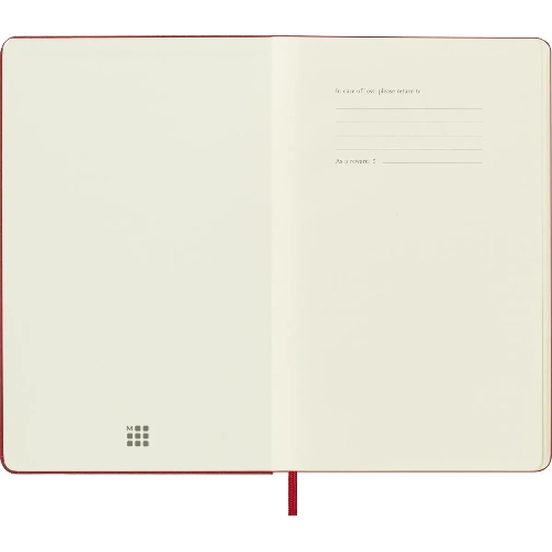 Блокнот Moleskine Classic Large, 240 страниц, красный, нелинованный,