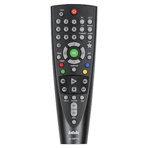 Приставка для цифрового ТВ BBK SMP027HDT2 черный, DVB-T2, DVB-T, HDMI, USB 2.0