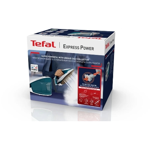 Парогенератор Tefal Express Power SV8111E0 темно-лазурный/белый, 2800 Вт, 120 г/мин, 430 г/мин, 1800 мл