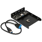 Планка USB 3.0 на переднюю панель 3.5" Gembird, FP3.5-USB3-3A1C, USB/Type-C, USB-A 3.0/Type-C
