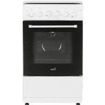Плита газовая Cezaris ПГ 2150-10 белый, конфорок 4 шт, духовка 43 л, 51 см x 85 см x 55 см