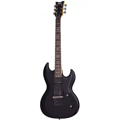 Электрогитара SCHECTER DEMON S-II ABSN - электрогитара 6-струнная, 24 лада, корпус: липа, гриф клен, накладка венге, на болтах, звукосниматели: HH, Schecter Diamond Active HB-105S, регулировки громкость, тон, 3х позиционный переключатель, Цвет: Aged Bla