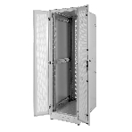 Шкаф телекоммуникационный напольный 42U (600 × 1000) дверь перфорированная, задние двойные перф.