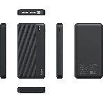 Портативный аккумулятор Buro BPF10A 10000mAh QC3.0/PD3.0 22.5W 2.1A 2xUSB-A/USB-C черный