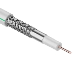 Кабель коаксиальный CAVEL SAT 703 B, Cu/Al/CuSn, 75%, 75 Ом, 7 метров, белый (цена за метр)