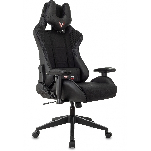 Кресло Бюрократ VIKING 4 AERO BLACK EDITION черный, экокожа, 120 кг, механизм качания