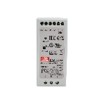 Блок питания AC-DC, 60Вт, на DIN рейку, вход 90-264В AC, 47-63Гц, 127-370В DC, выход 24В,2.5А, регулировка 24-30В, димминг 3 в 1, в кожухе