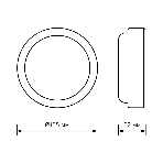 Светильник ЖКХ Gauss LITE круг 15W 1140lm 4000K 200-240V IP65 D155x52мм белый с акус сенс LED 1/40