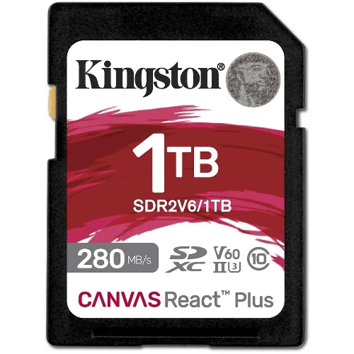 Флеш карта SDXC Kingston SDR2V6/1Tb Canvas React Plus w/o adapter 1Tb