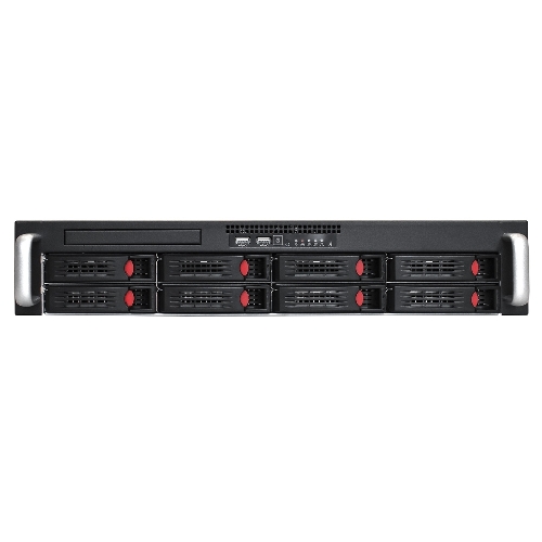 Серверный корпус ExeGate Pro 2U550-HS08 RM 19", высота 2U, глубина 550, БП 1U-500ADS, 8xHotSwap, USB