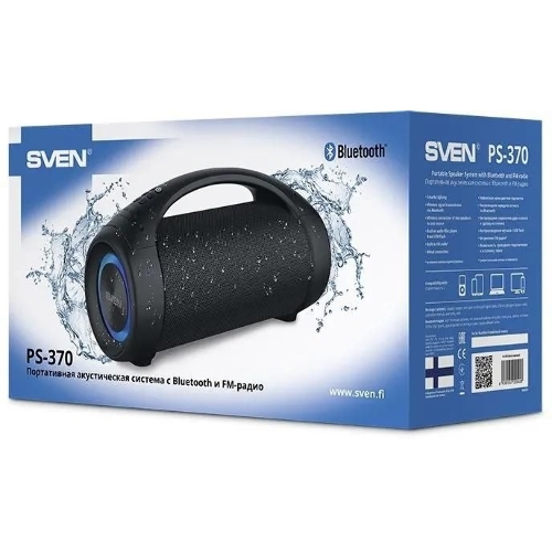 Колонка портативная SVEN АС PS-370 черный 40W 2.0 BT