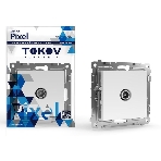 Коннектор TV TOKOV ELECTRIC СП Pixel механизм белый