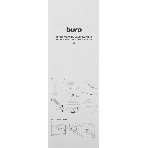 Кронштейн для мониторов ЖК Buro M8 черный 15"-32" макс.7кг крепление к столешнице поворот и наклон