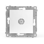 Коннектор TV TOKOV ELECTRIC СП Pixel механизм белый