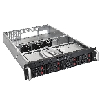 Серверный корпус ExeGate Pro 2U550-HS08 RM 19", высота 2U, глубина 550, БП 1U-500ADS, 8xHotSwap, USB