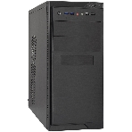 Компьютерный корпус Minitower ExeGate MA-372UX Black, mATX без БП 2*USB+2*USB3.0, Audio