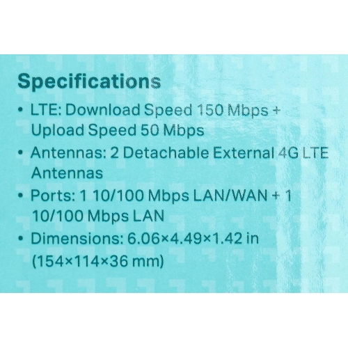 Роутер беспроводной TP-Link TL-MR100 N300 10/100BASE-TX/4G(3G) cat.4 черный