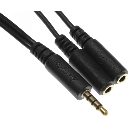 Адаптер аудио A4Tech AD-3P 2xJack 3.5 (f)/Jack 3.5 (m) 0.2м. черный