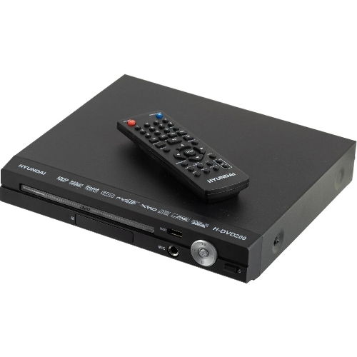 Плеер DVD Hyundai H-DVD200 черный Караоке ПДУ