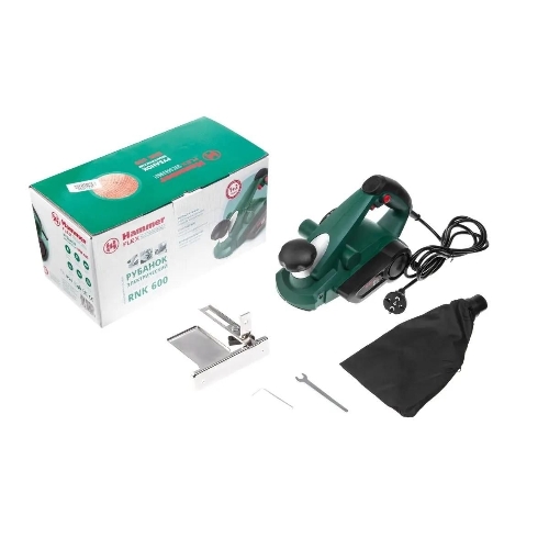Рубанок Haммer Flex RNK600 12598 147-004 Рубанок 600Вт 17000об/мин нож 82мм срез 1-2мм