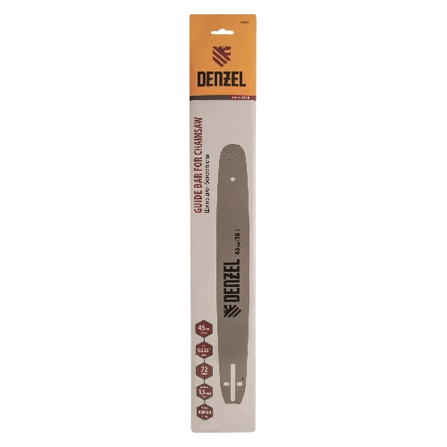 Шина для бензопилы Denzel DGS-5218, длина 45 см (18"), шаг 0,325", паз 1,5 мм, 72 звена