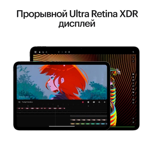 Планшет Apple iPad Pro 2024 A2837 11" 8GB, 256GB, LTE, eSIM, iOS черный