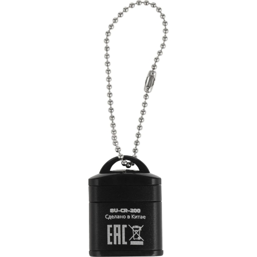 Кард-ридер Buro BU-CR-200/черный/micro-SD/USB 2.0/пластик