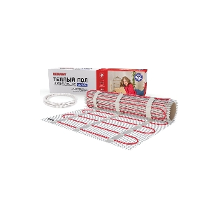Теплый пол (нагревательный мат) Rexant Classic RNX -1,0-150 (площадь 1,0 м2 (0,5 х 2,0 м)), 150 Вт, двухжильный с экраном