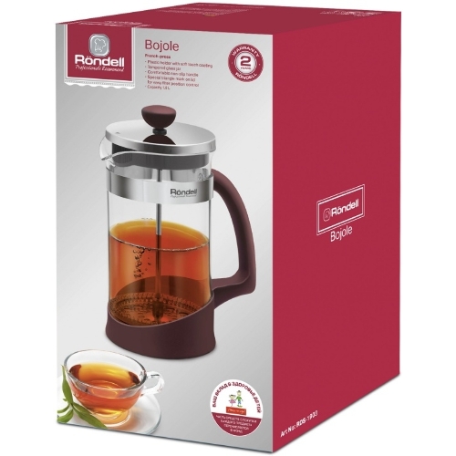Френч-пресс Rondell Bojole RDS-1903 1 л бордовый