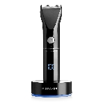 Машинка для стрижки BRAYER BR3400, LED-дисплей, 4 насад, турбо, титан. покр, регу. высоты лезвий