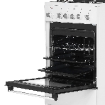 Плита комбинированная De Luxe 5040.40ГЭ (КР) ЧР белый, конфорок 4 шт, духовка 43 л, 50 см x 85 см x 50 см