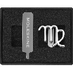 Шильд-символ Moleskine Zodiac Дева, металл, серебристый, коробка с европодвесом, PINVIRGOSILV