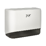 Диспенсер бумажных полотенец Puff-5140 белый, с замком, ABS-пластик