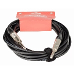 Кабель гитарный FORCE FGC-09/61/4" TS Jack - 1/4" TS Jack, высококачественный, малошумящий с проводниками из безкислородной меди OFC, диаметр 6 мм, профессиональные металлические разъемы, длина 6 м