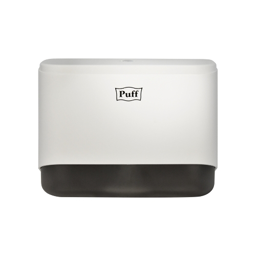 Диспенсер бумажных полотенец Puff-5140 белый, с замком, ABS-пластик