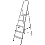 Лестница-стремянка FIT 65343 алюминиевая, 5 ступеней, вес 3,62 кг