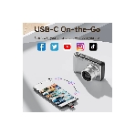Кард-ридер Vention CLMH0/серый/OTG USB 2.0 CM/MicroSD/USB Type-C/металл