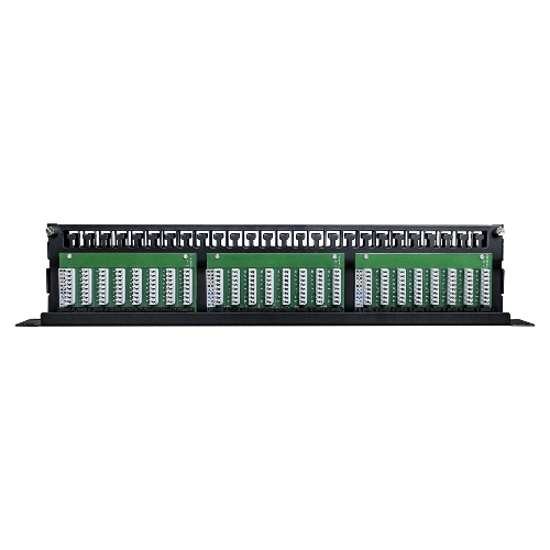 Патч-панель UTP 19" 48 port кат.5e ExeGate разъем KRONE&110 (dual IDC), 1U, RoHS, черный
