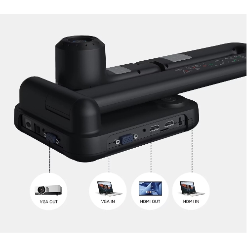 Документ-камера IQBoard [IQView E4521] 8 мегапикселей (разрешение 3840x2160), 10 digital zoom, интерфейсы: HDMI, VGA, USB 2.0, встроенное программное обеспечение без установки на ПК