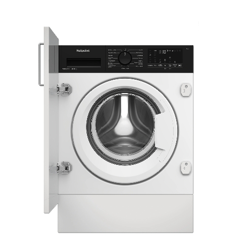 Стиральная машина встраиваемая Hotpoint WBIH 8490 VWB белый, загрузка фронтальная 8 кг, 1400 об/мин, класс А