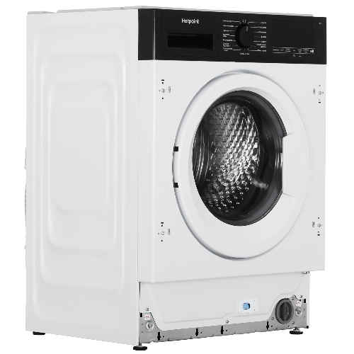 Стиральная машина встраиваемая Hotpoint WBIH 8490 VWB белый, загрузка фронтальная 8 кг, 1400 об/мин, класс А
