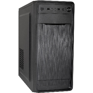 Компьютерный корпус Miditower ExeGate XP-332 Black, ATX, (без БП), 2*USB, Audio