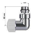 Набор термостатический трехосевой Royal Thermo Design Pro 15мм М30х1,5 (Хром)