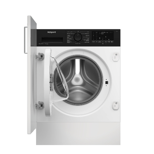 Стиральная машина встраиваемая Hotpoint WBIH 8490 VWB белый, загрузка фронтальная 8 кг, 1400 об/мин, класс А
